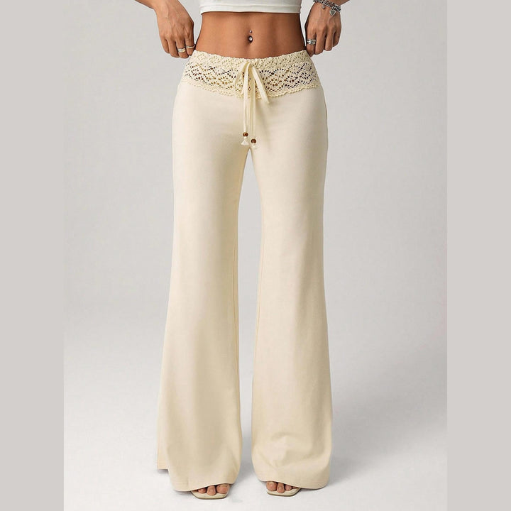 Women’s Lace Waist Flare Pants