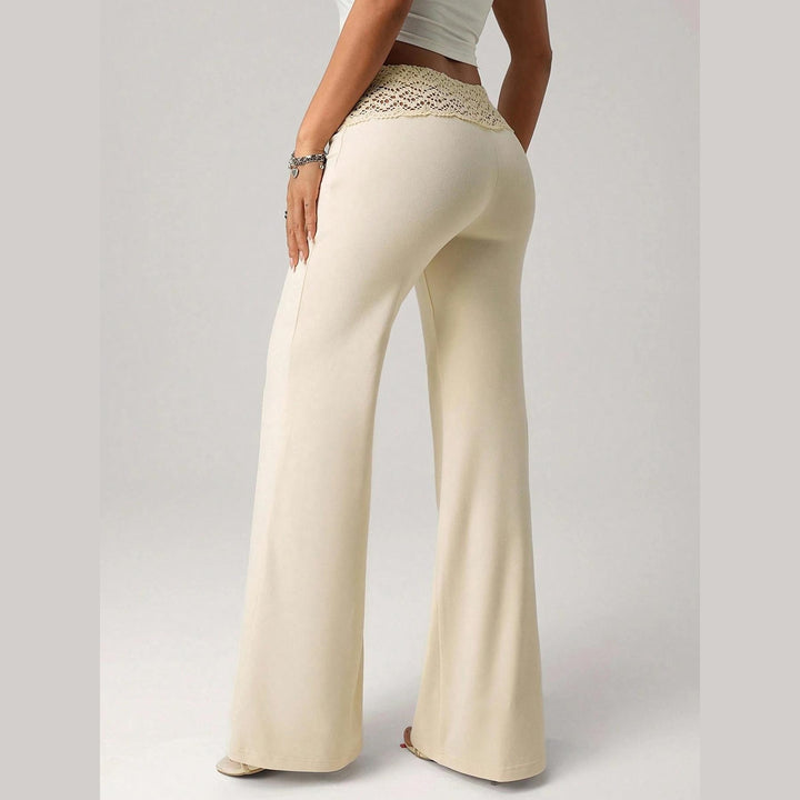 Women’s Lace Waist Flare Pants