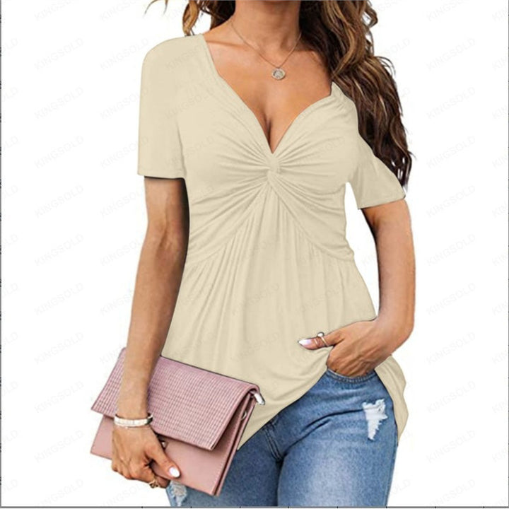 Women’s Ruched V-Neck Top