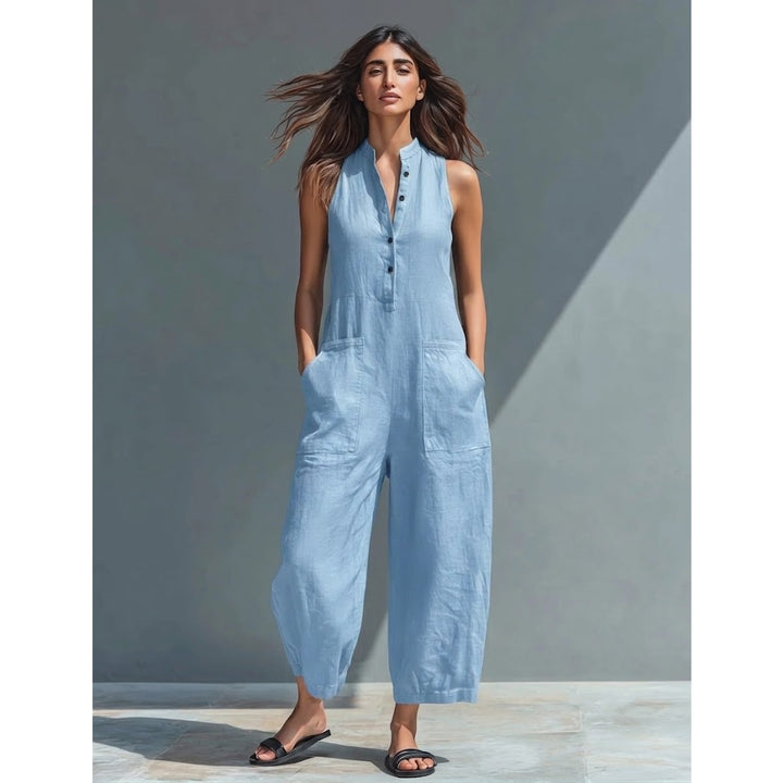 Women’s Linen Blend Jumpsuit