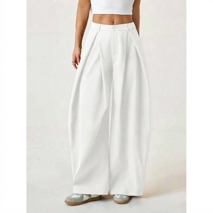 Women’s High Waisted Pleated Wide Leg Pants
