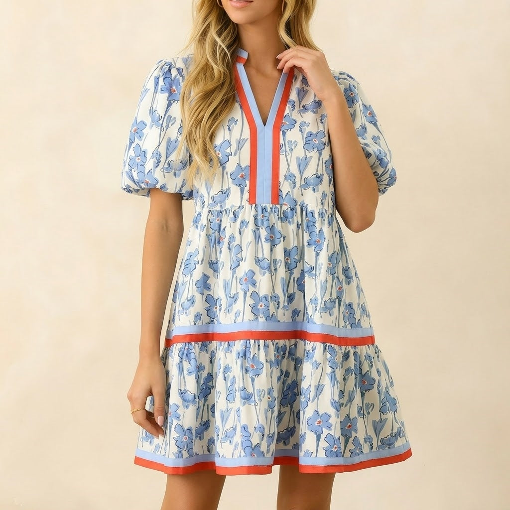 Women’s Printed A-Line Midi Dress