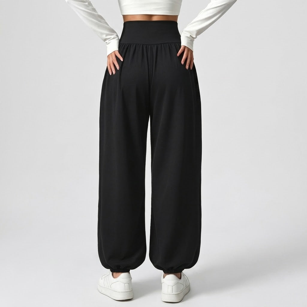 Women’s High-Waisted Wide-Leg Jogger Pants