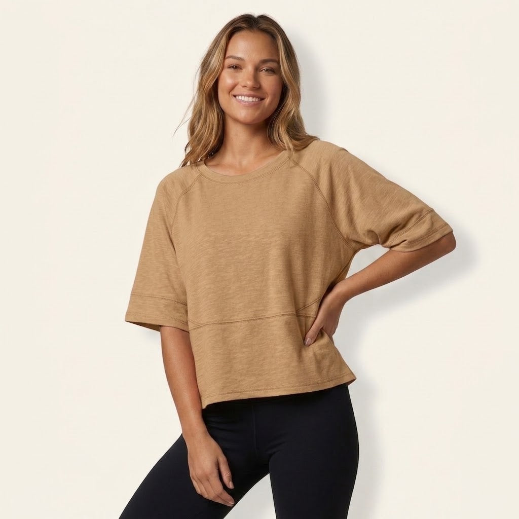 Women’s Flare Sleeve Loose Fit T-Shirt – Casual Chic Top