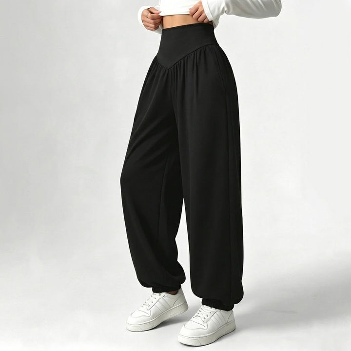 Women’s High-Waisted Wide-Leg Jogger Pants