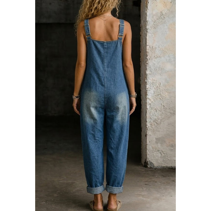 Women's Relaxed Denim Overalls