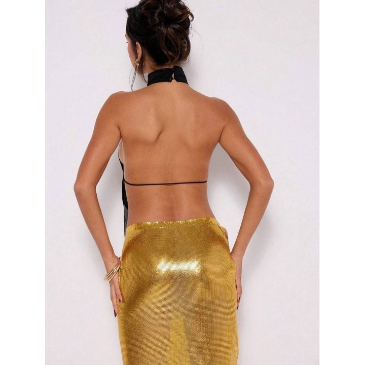 Women’s Leopard Halter Crop Top