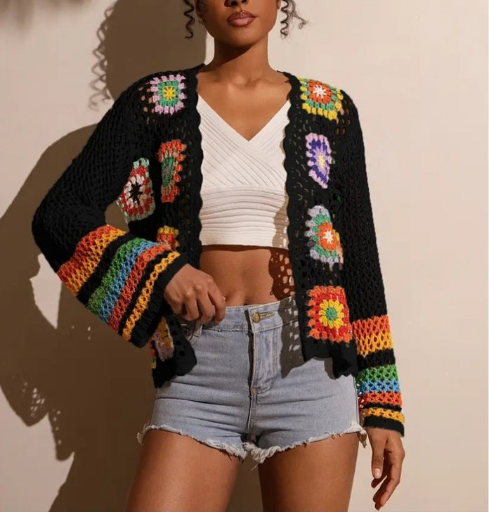 Women’s Boho Crochet Cardigan