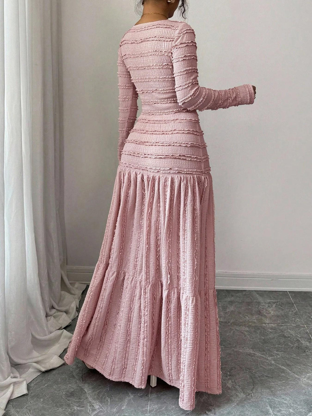Women’s High Waist Tiered Maxi Dress