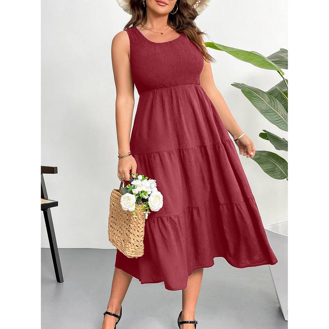 Women’s Plus Size Tiered Maxi Dress