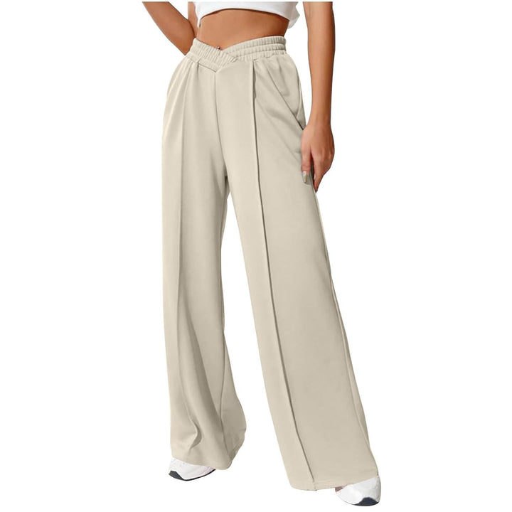 Women’s Casual High Waisted Leg Sweatpants