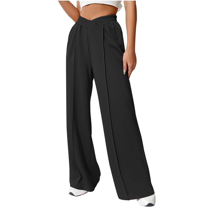 Women’s Casual High Waisted Leg Sweatpants