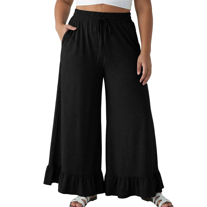 Women’s Ruffle Wide Leg Pants