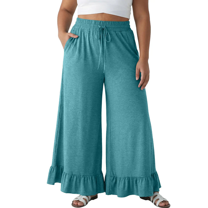 Women’s Ruffle Wide Leg Pants
