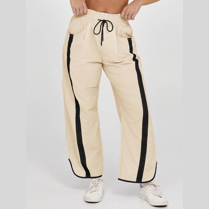 Women’s Y2K Color Block Wide Leg Pants