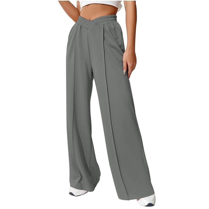 Women’s Casual High Waisted Leg Sweatpants