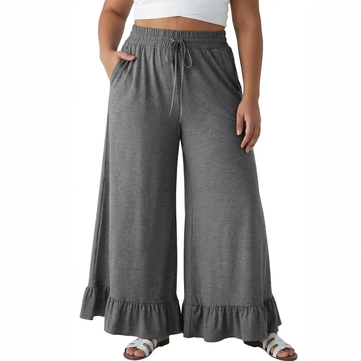 Women’s Ruffle Wide Leg Pants