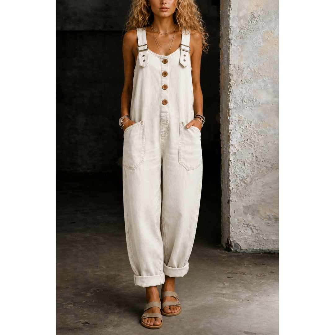 Women's Relaxed Denim Overalls
