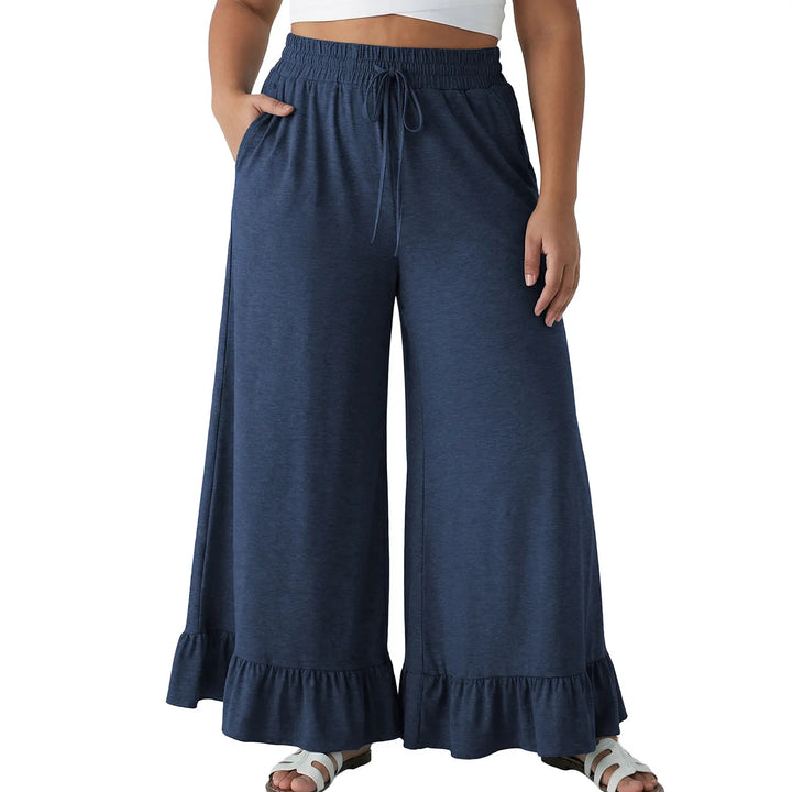Women’s Ruffle Wide Leg Pants