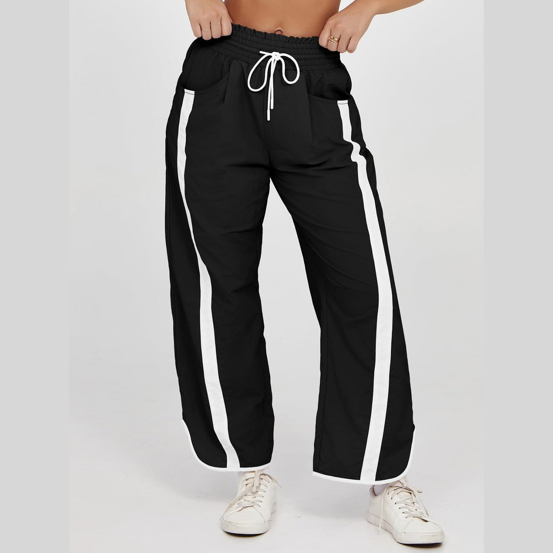 Women’s Y2K Color Block Wide Leg Pants