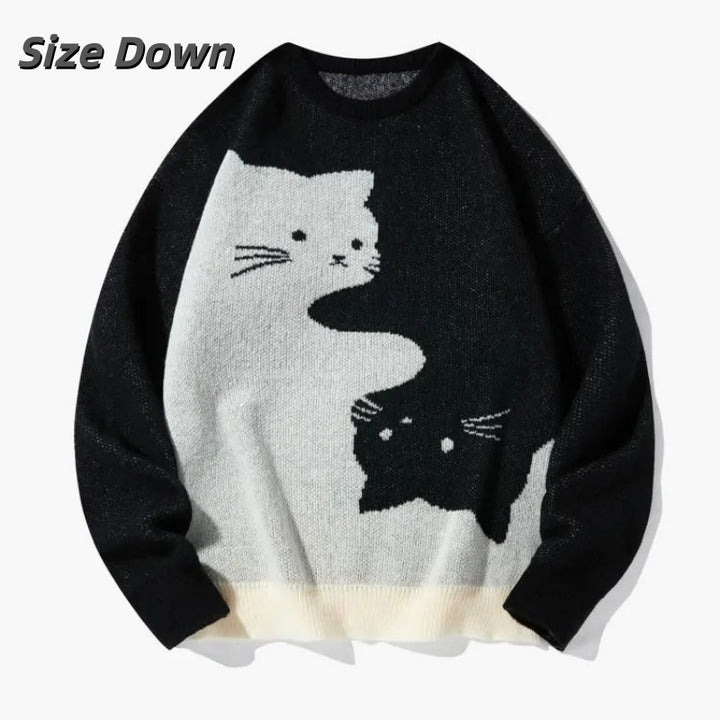 Women’s Cat Graphic Knit Sweater