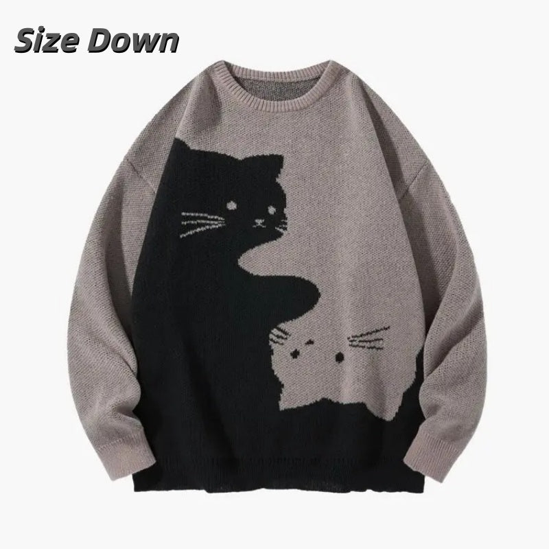 Women’s Cat Graphic Knit Sweater
