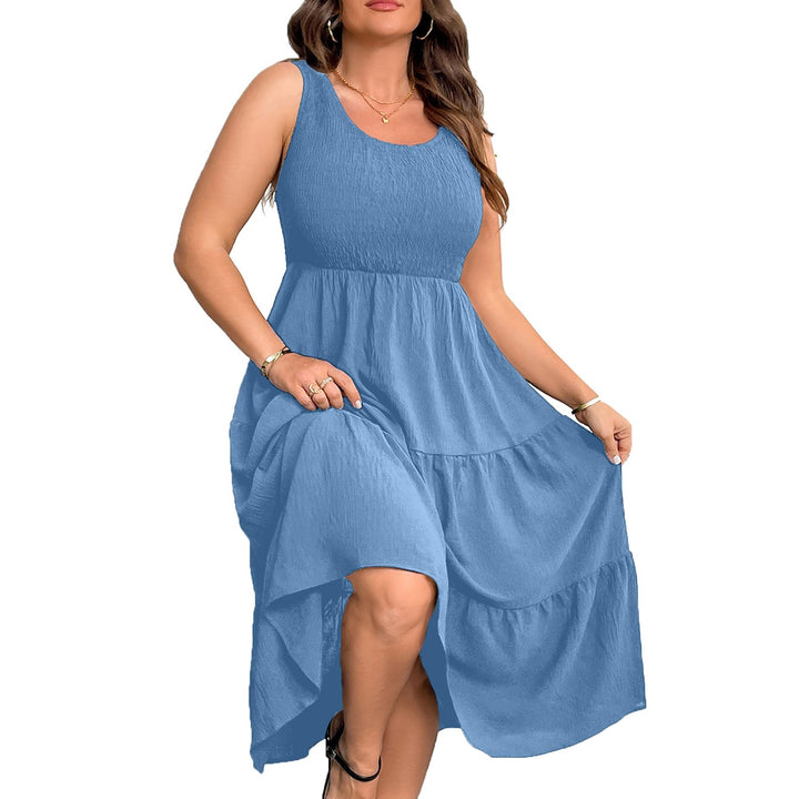 Women’s Plus Size Tiered Maxi Dress