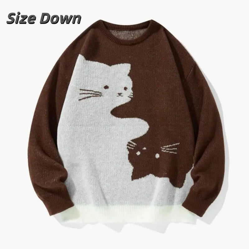 Women’s Cat Graphic Knit Sweater