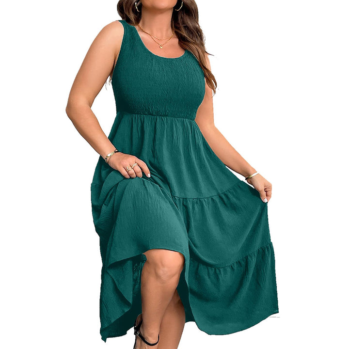Women’s Plus Size Tiered Maxi Dress