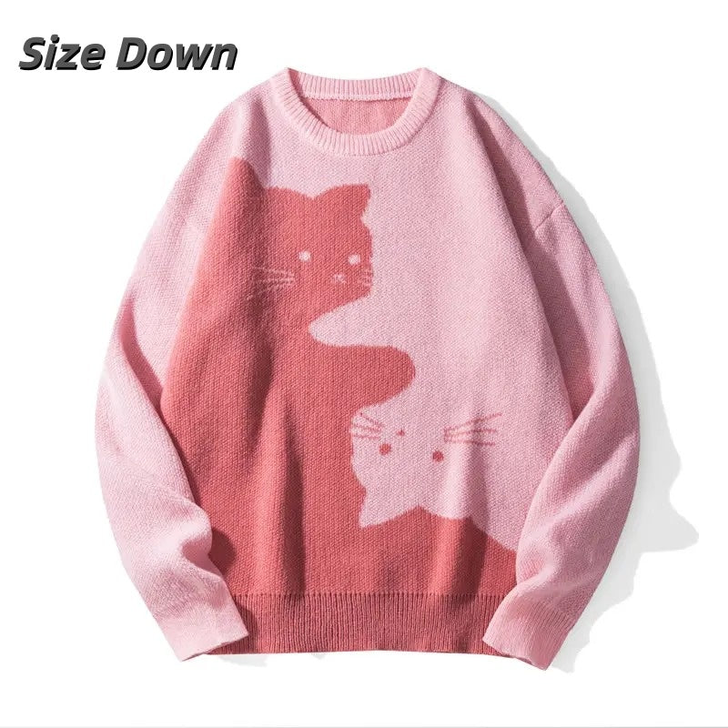 Women’s Cat Graphic Knit Sweater