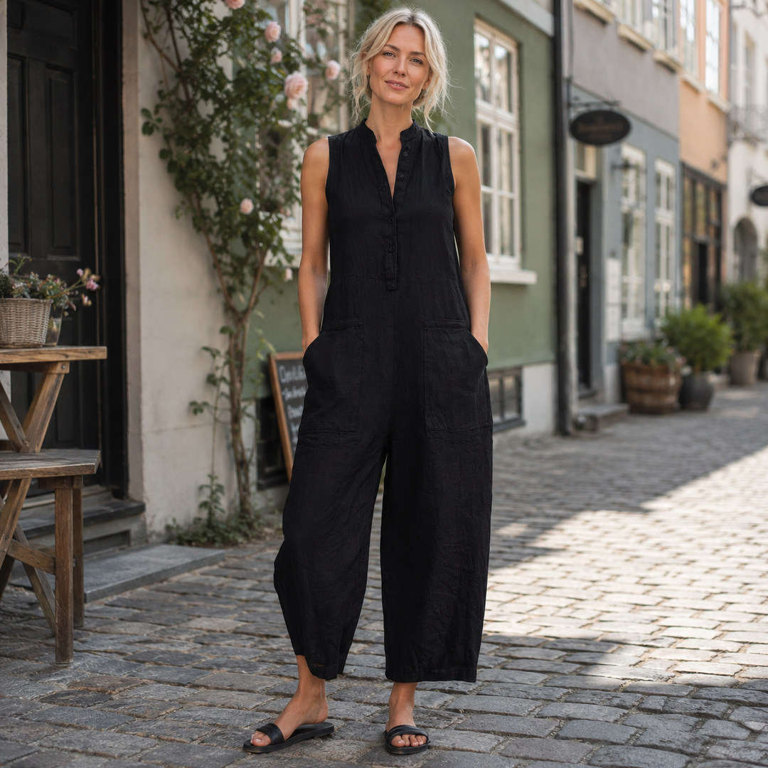 Women’s Linen Blend Jumpsuit