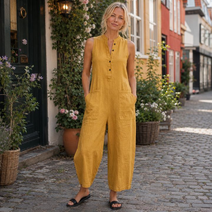 Women’s Linen Blend Jumpsuit