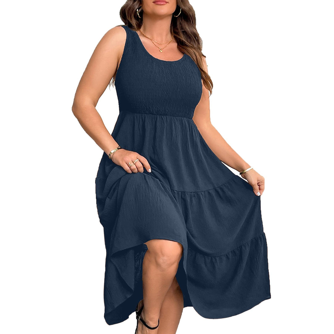Women’s Plus Size Tiered Maxi Dress