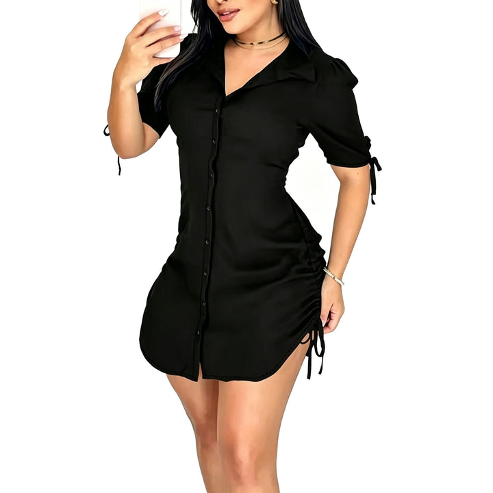 Women’s V Neck Shirt Dress