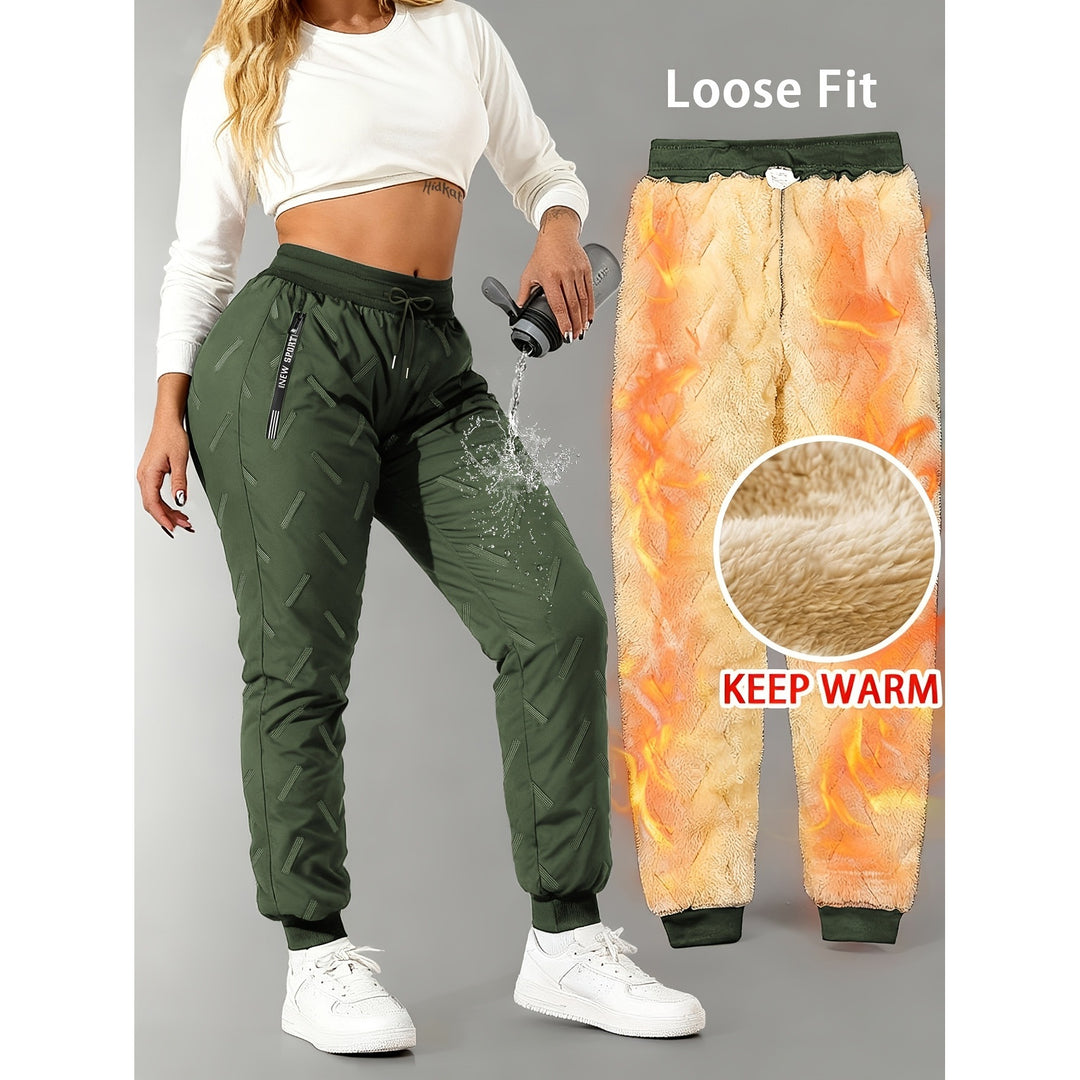 Fleece-Lined Winter Jogger Pants