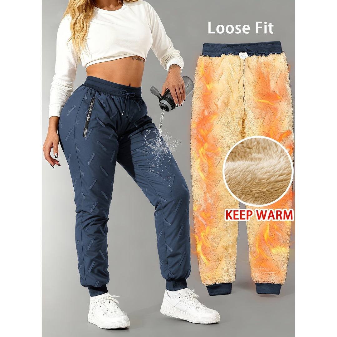 Fleece-Lined Winter Jogger Pants