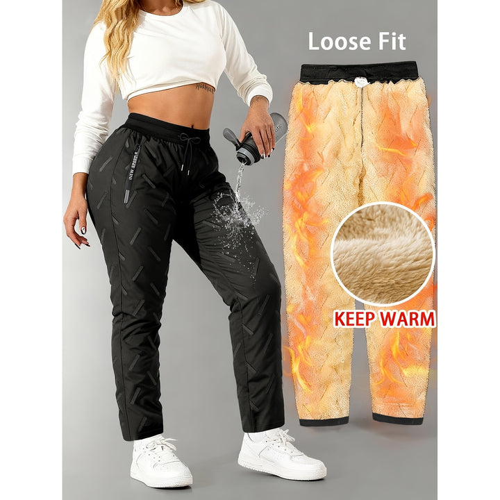 Fleece-Lined Winter Jogger Pants