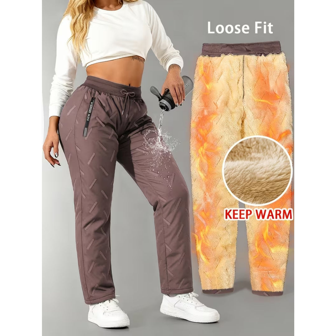 Fleece-Lined Winter Jogger Pants