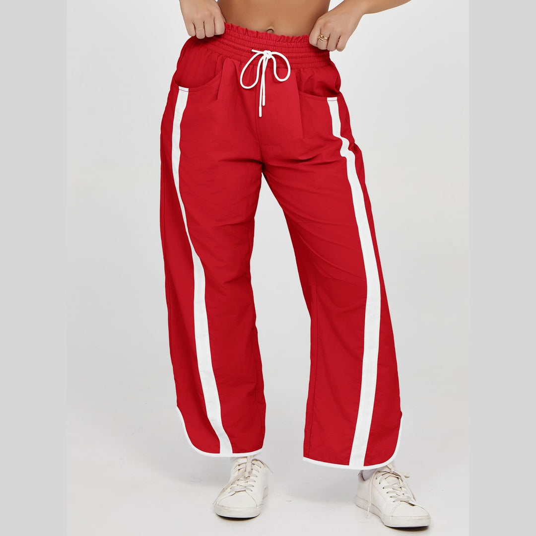 Women’s Y2K Color Block Wide Leg Pants
