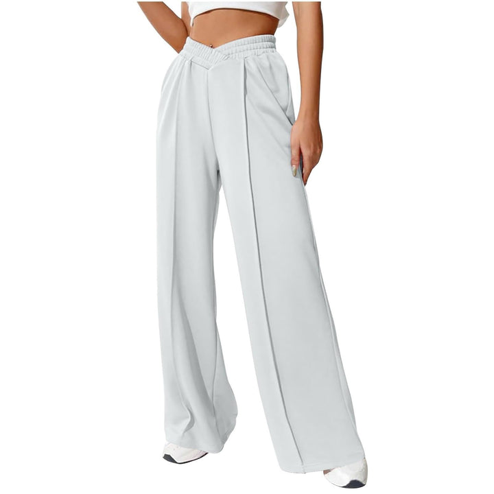 Women’s Casual High Waisted Leg Sweatpants