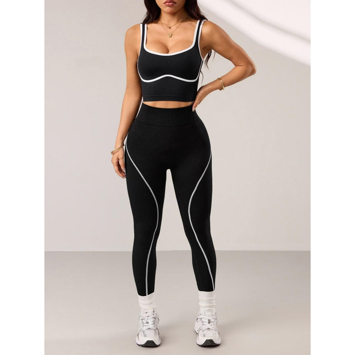 Women’s Seamless Contrast Workout Set