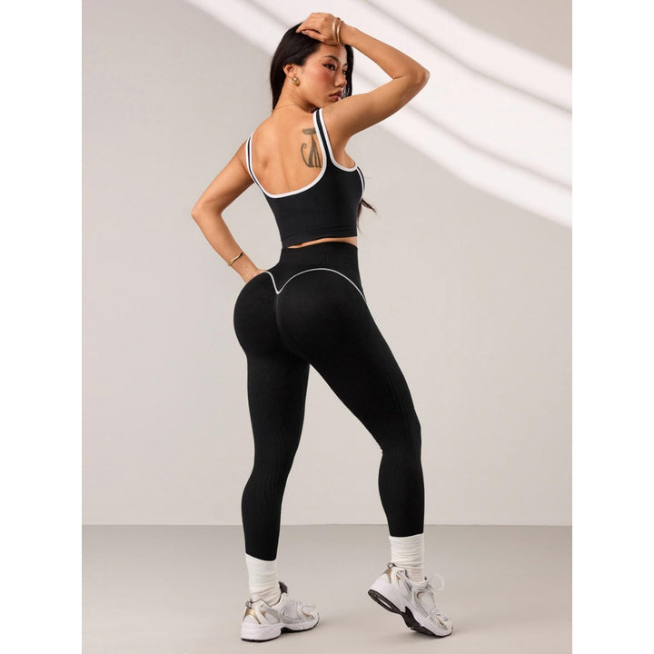 Women’s Seamless Contrast Workout Set