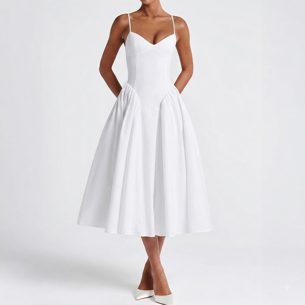 Women’s Elegant Spaghetti Strap Maxi Dress