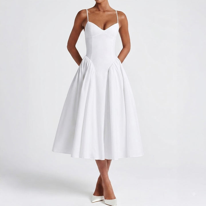 Women’s Elegant Spaghetti Strap Maxi Dress