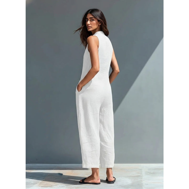Women’s Linen Blend Jumpsuit
