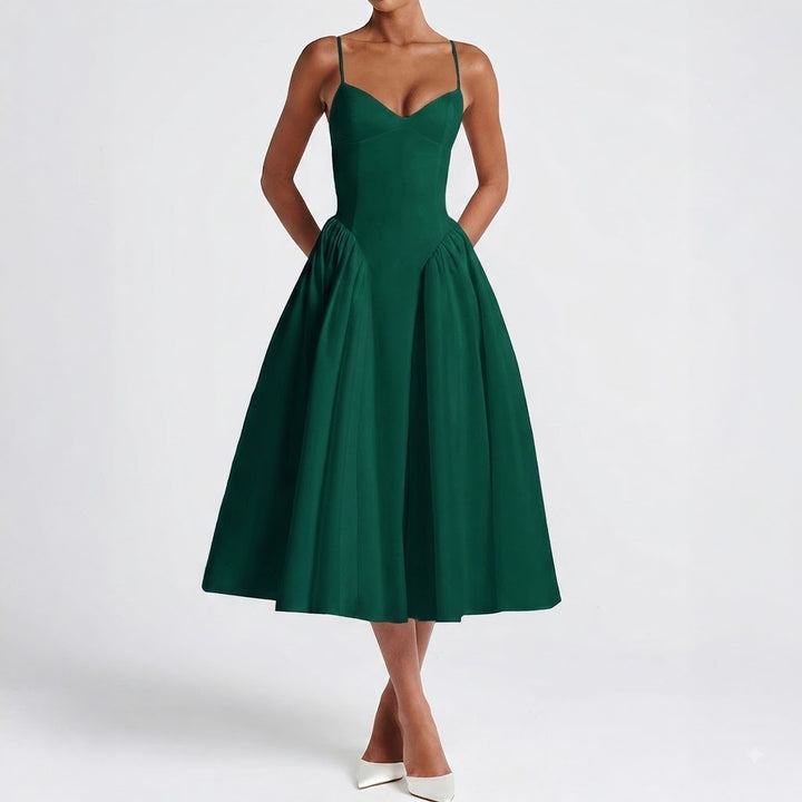 Women’s Elegant Spaghetti Strap Maxi Dress