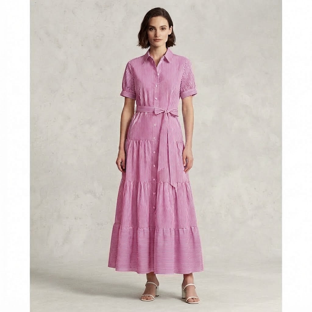 Women’s Striped Midi Dress