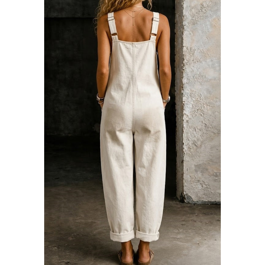 Women's Relaxed Denim Overalls