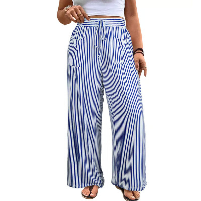 Women’s Striped Wide Leg Pants (S-5XL)