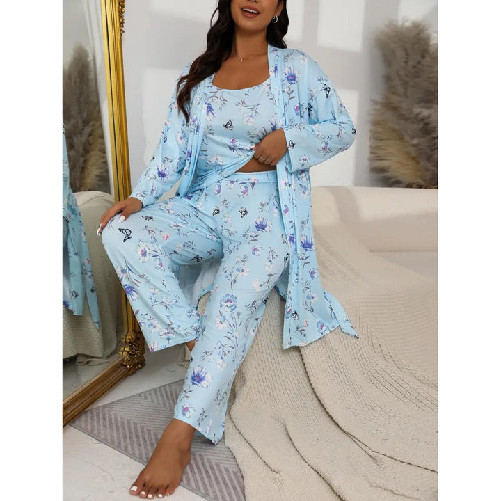 Plus Size Women’s 3-Piece Sleepwear Set